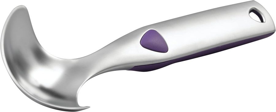 Heavy-Duty Ice Cream Scoop With Non-Slip Grip, Ice Cream Bar Supplies, Ice Cream Scoops Best Rated Ice Cream Sundae Bar Supplies (Silver)