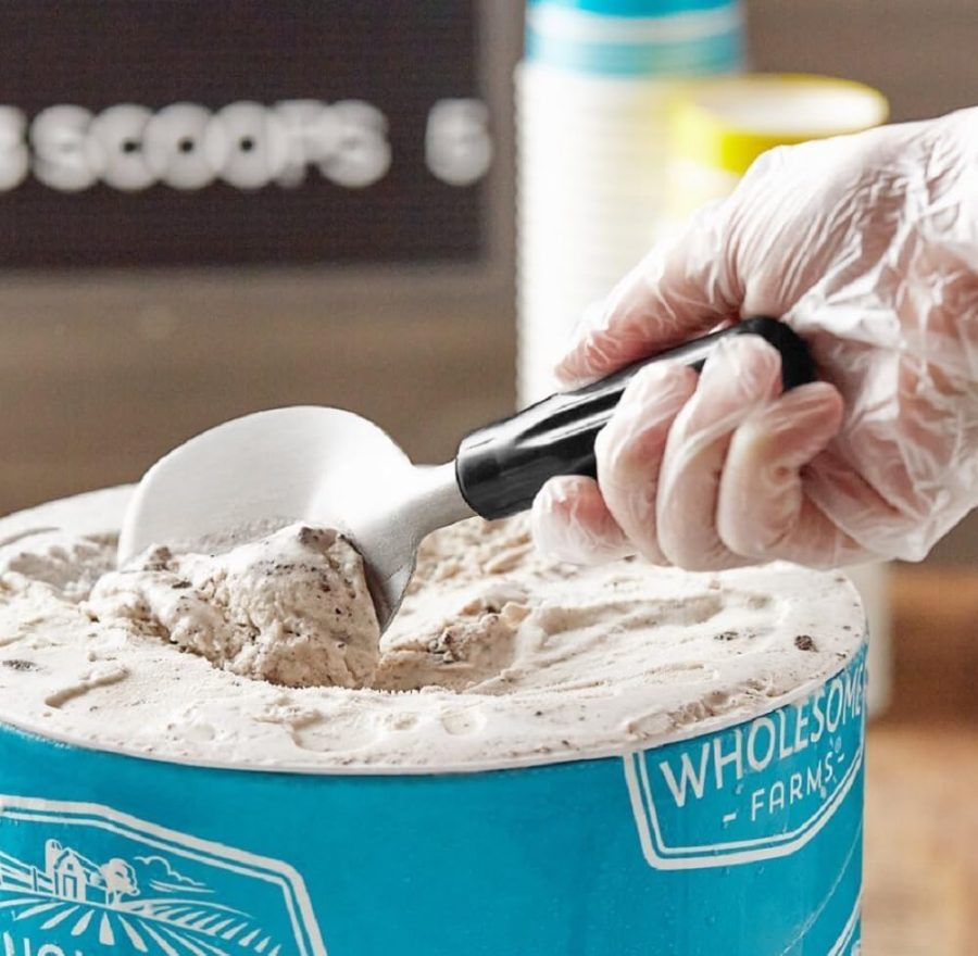 Heavy Duty Ice Cream Spade Scoop with Non-Slip Handle - Stainless Steel Ice Cream Spoon Paddle Perfect for Scooping and Serving Hard Frozen Treats - Image 2